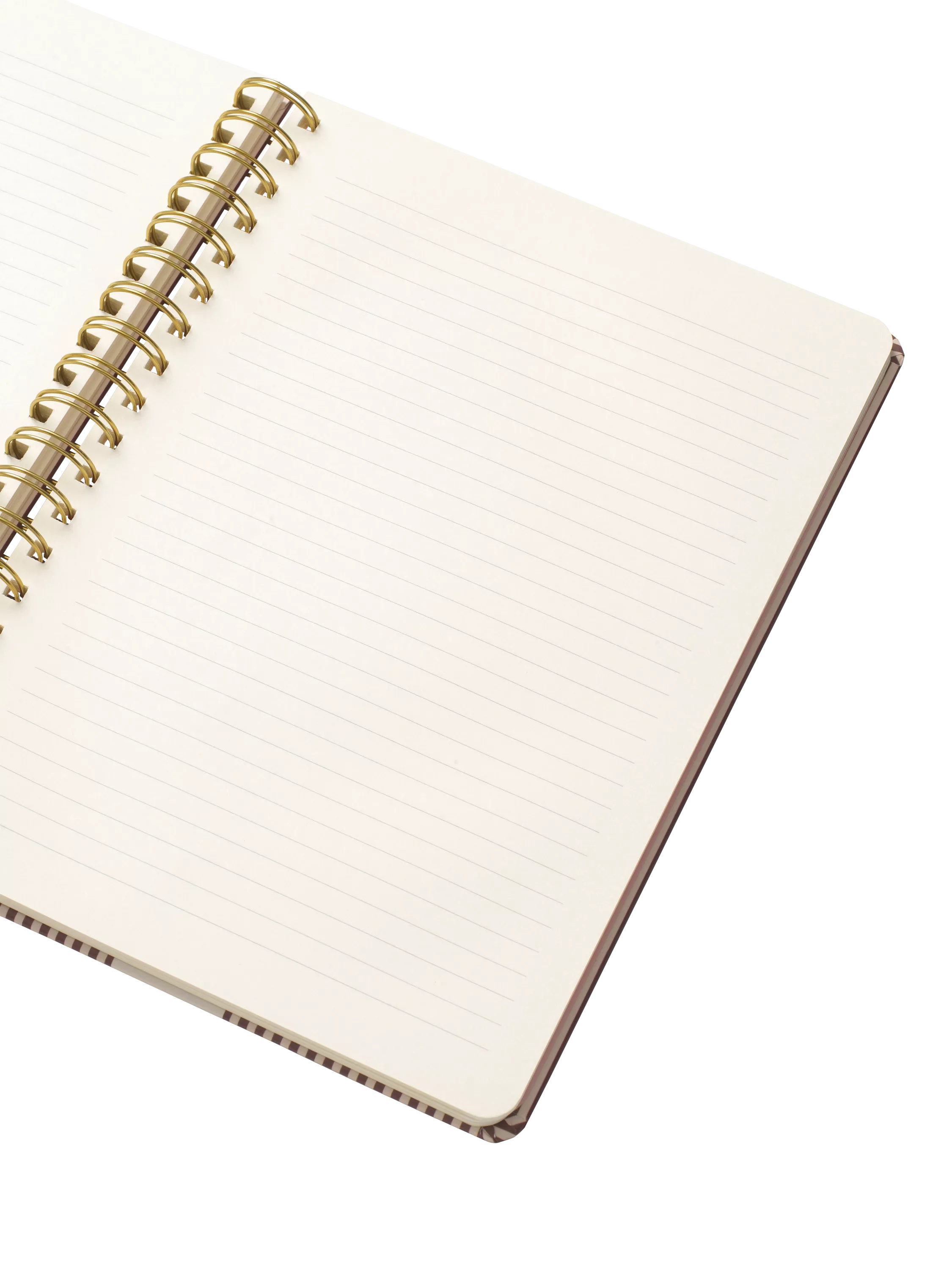 Papier striped bloom notebook beige - British brand