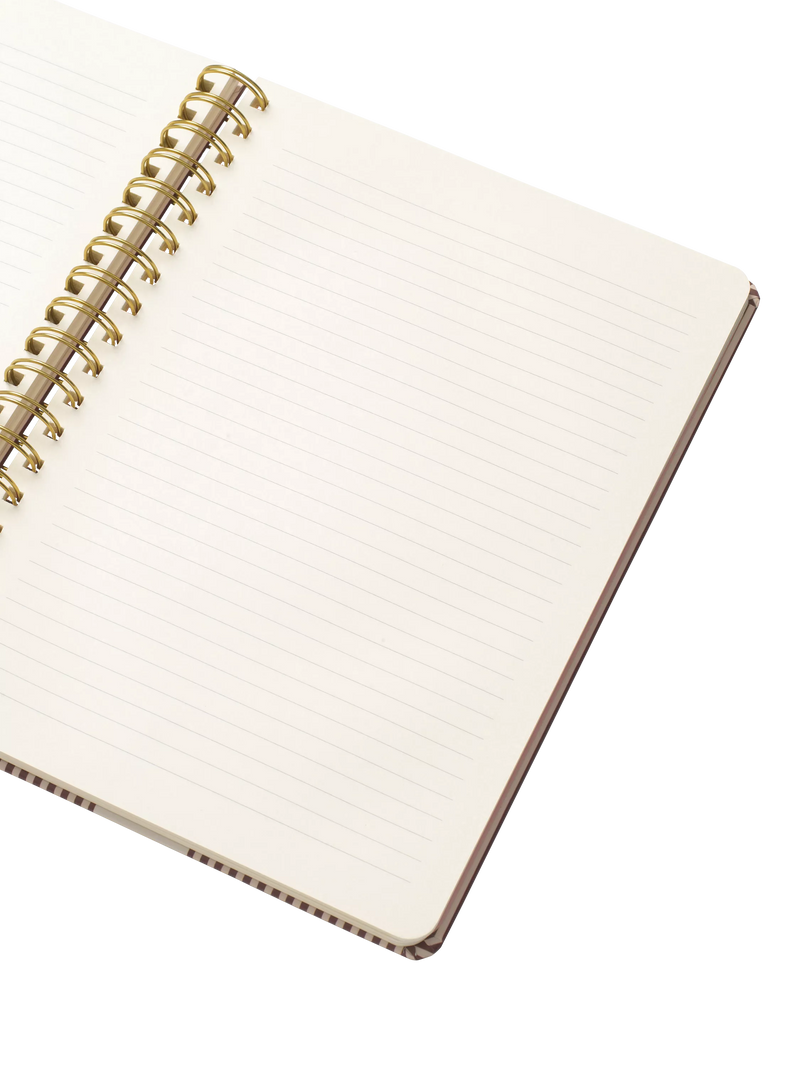 Papier striped bloom notebook beige - British brand