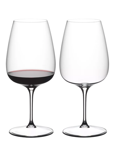 John Lewis RIEDEL GRAPE Crystal Glass Cabernet Merlot Wine Glass Set of 2 830ml Clear- Buy online at McGrocer