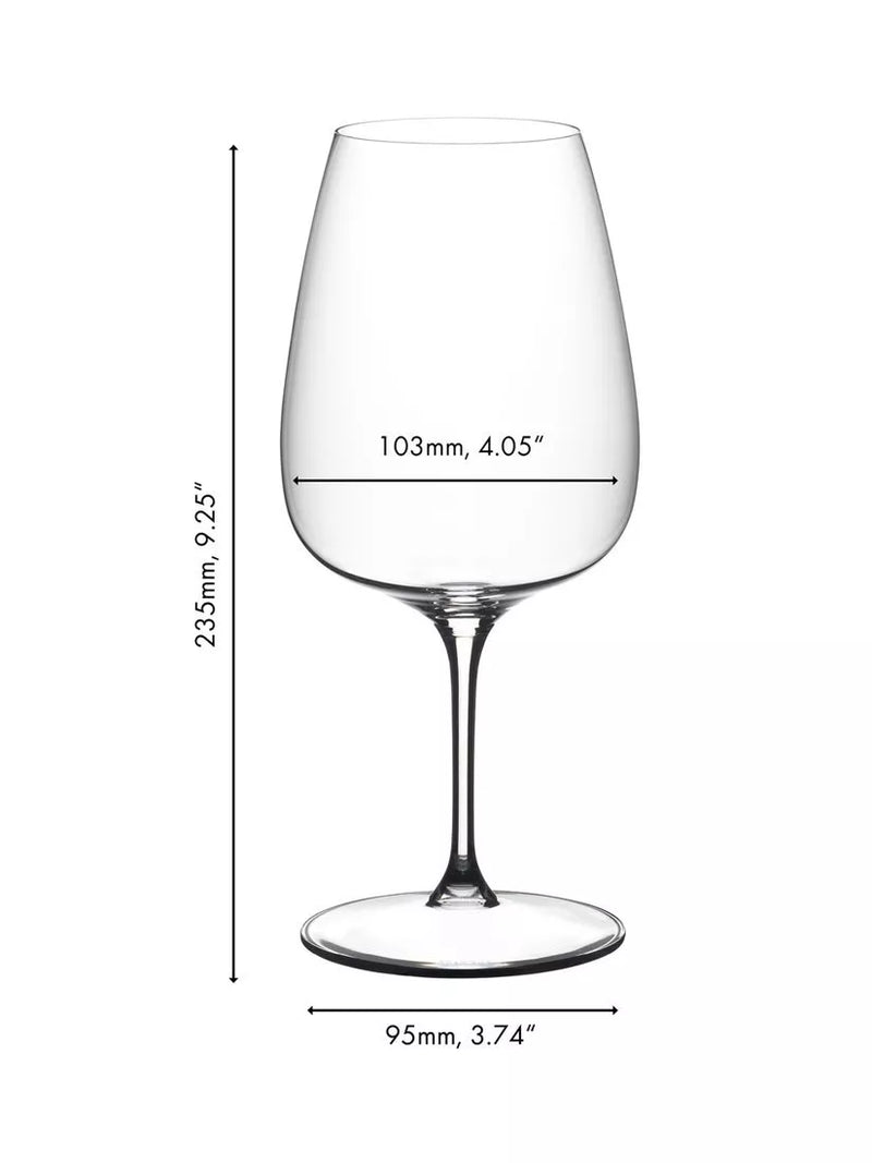 RIEDEL Grape crystal wine glasses set of 2 830ml (British brand)