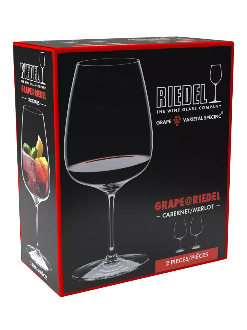 RIEDEL Grape crystal wine glasses set of 2 830ml (British brand)