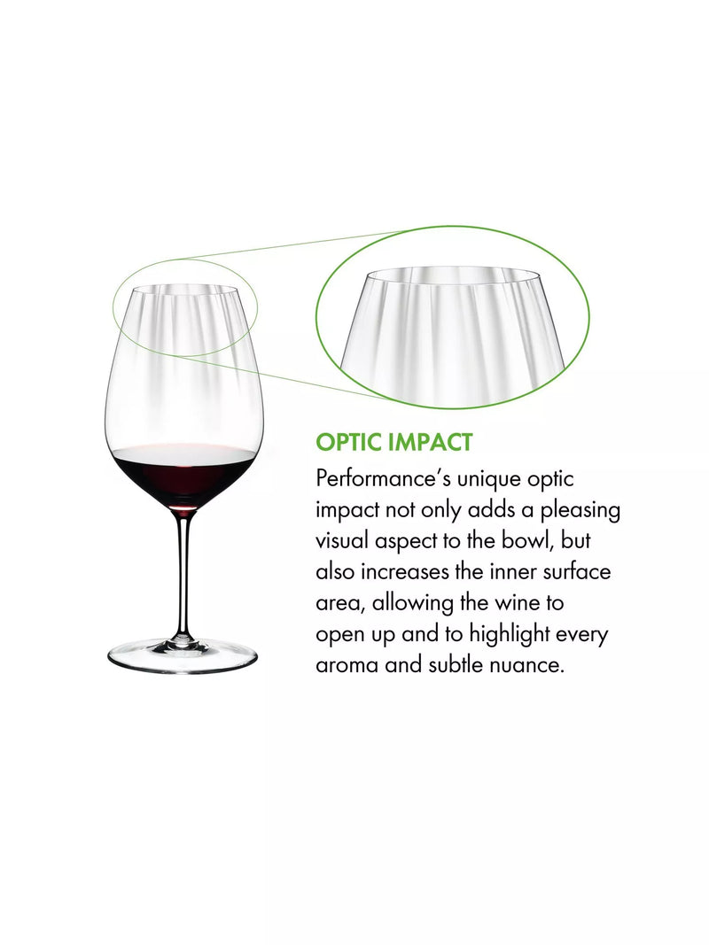 RIEDEL Performance cabernet merlot wine glasses set of 2, UK version
