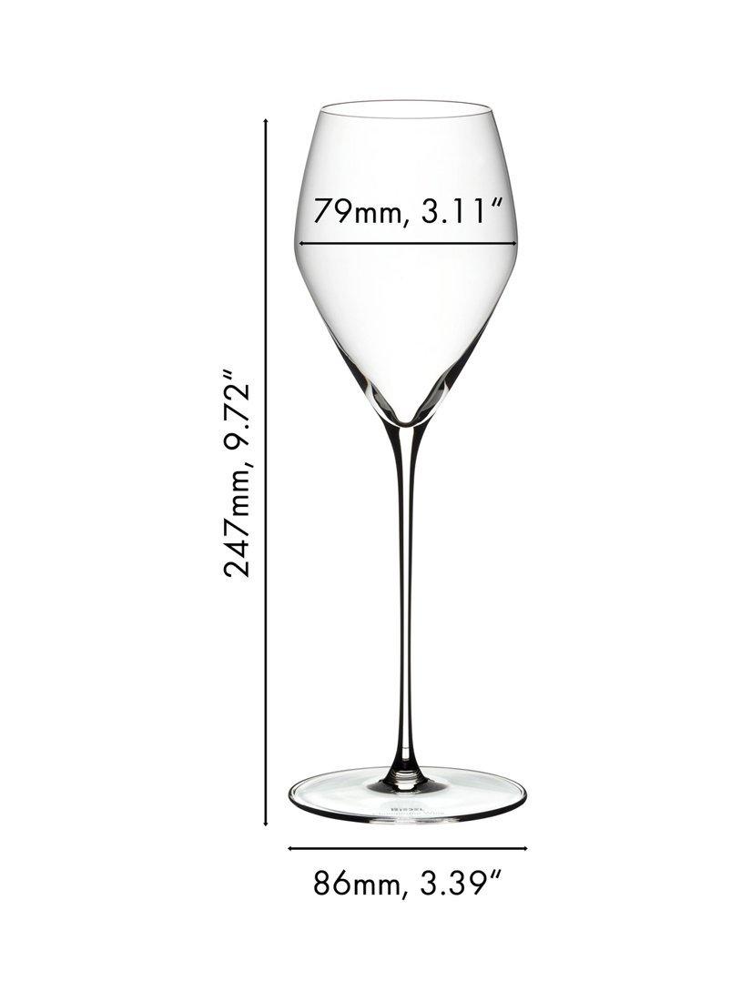 RIEDEL Veloce crystal champagne glasses clear 327ml set, UK version