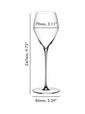 RIEDEL Veloce crystal champagne glasses clear 327ml set, UK version