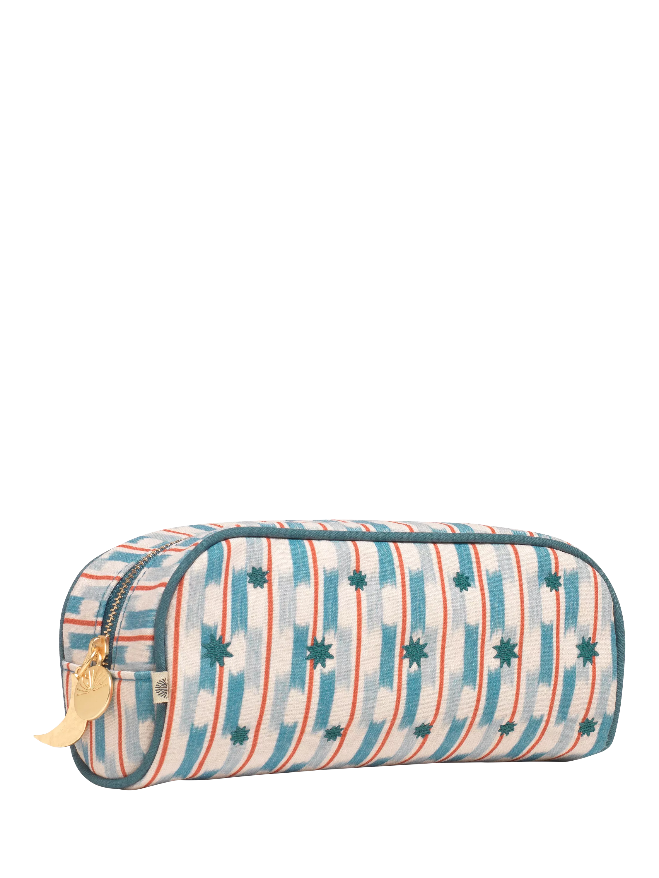 Papier cross stitch pencil case blue (British brand)