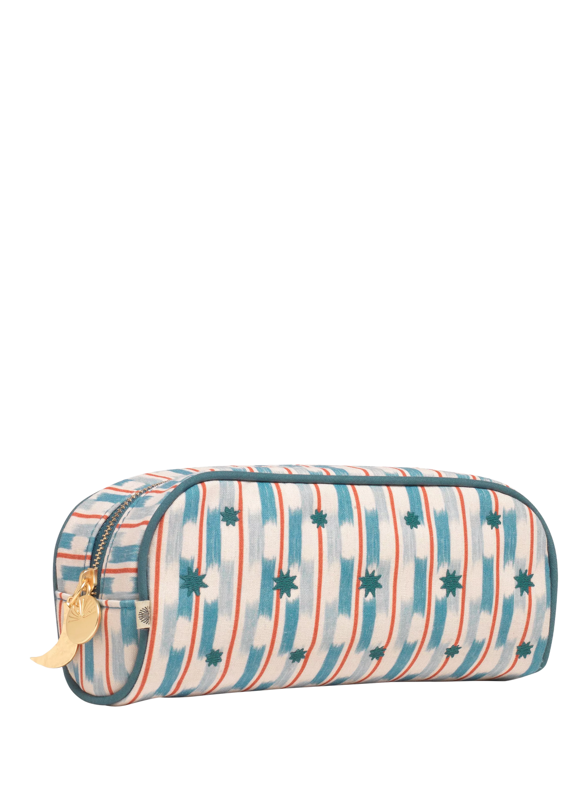 Papier cross stitch pencil case blue (British brand)