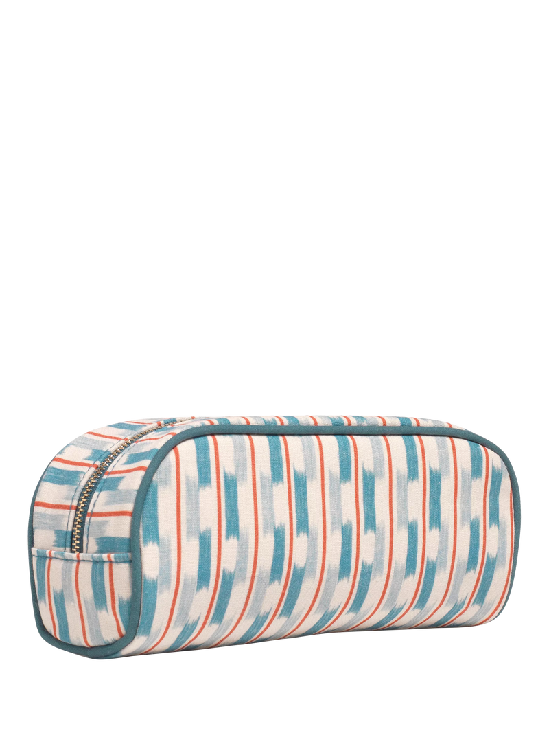 Papier cross stitch pencil case blue (British brand)