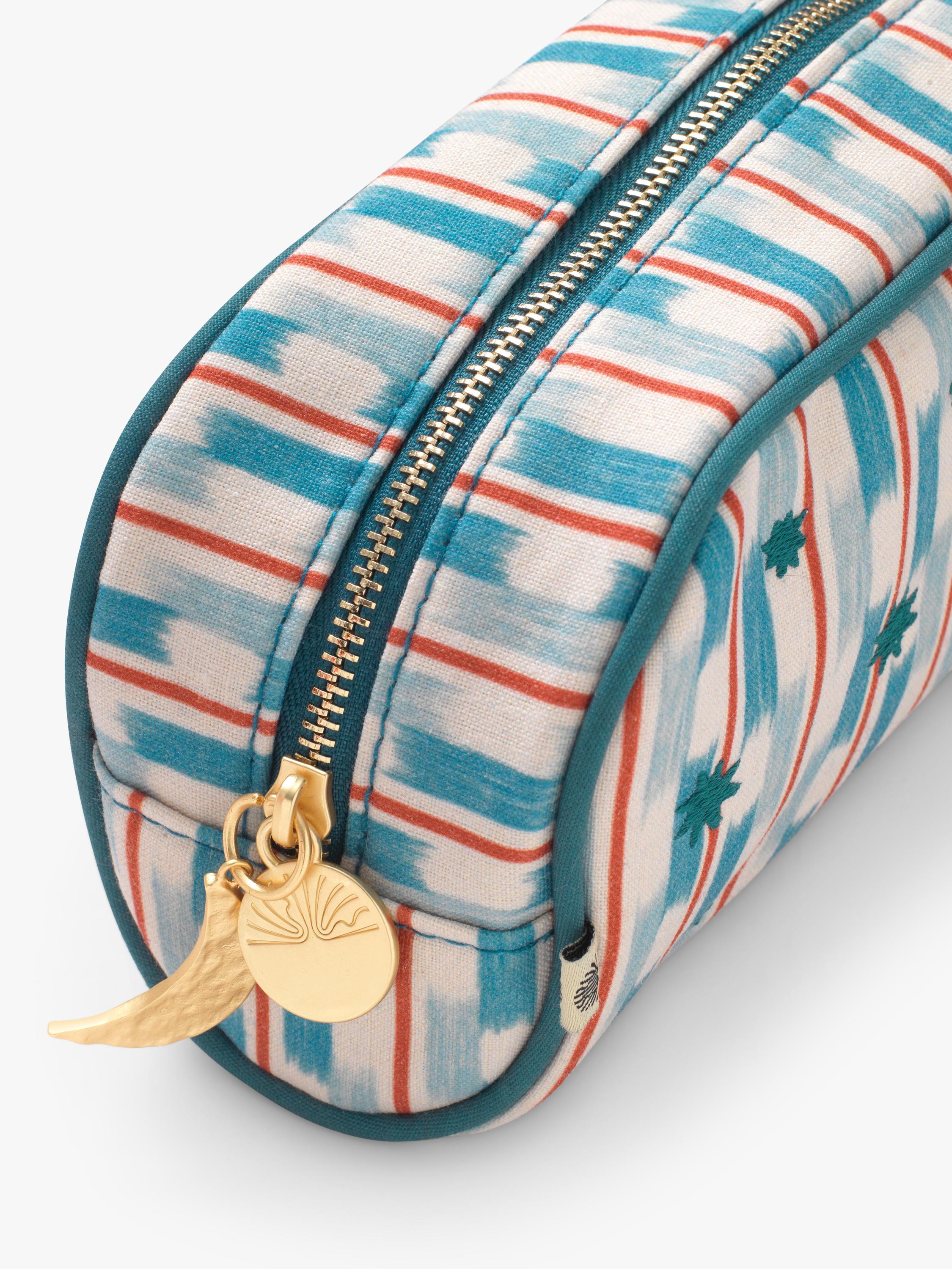 Papier cross stitch pencil case blue (British brand)
