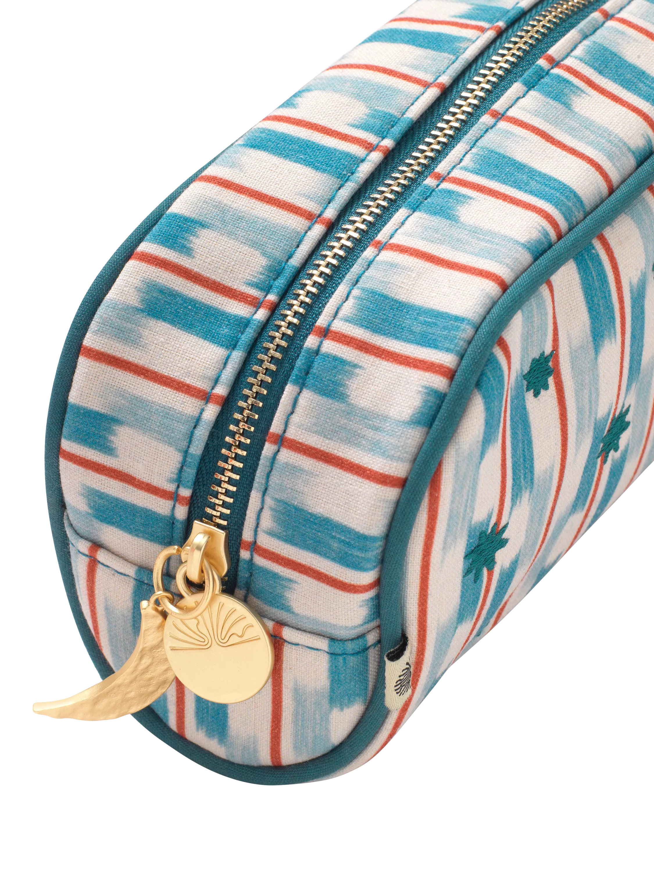 Papier cross stitch pencil case blue (British brand)