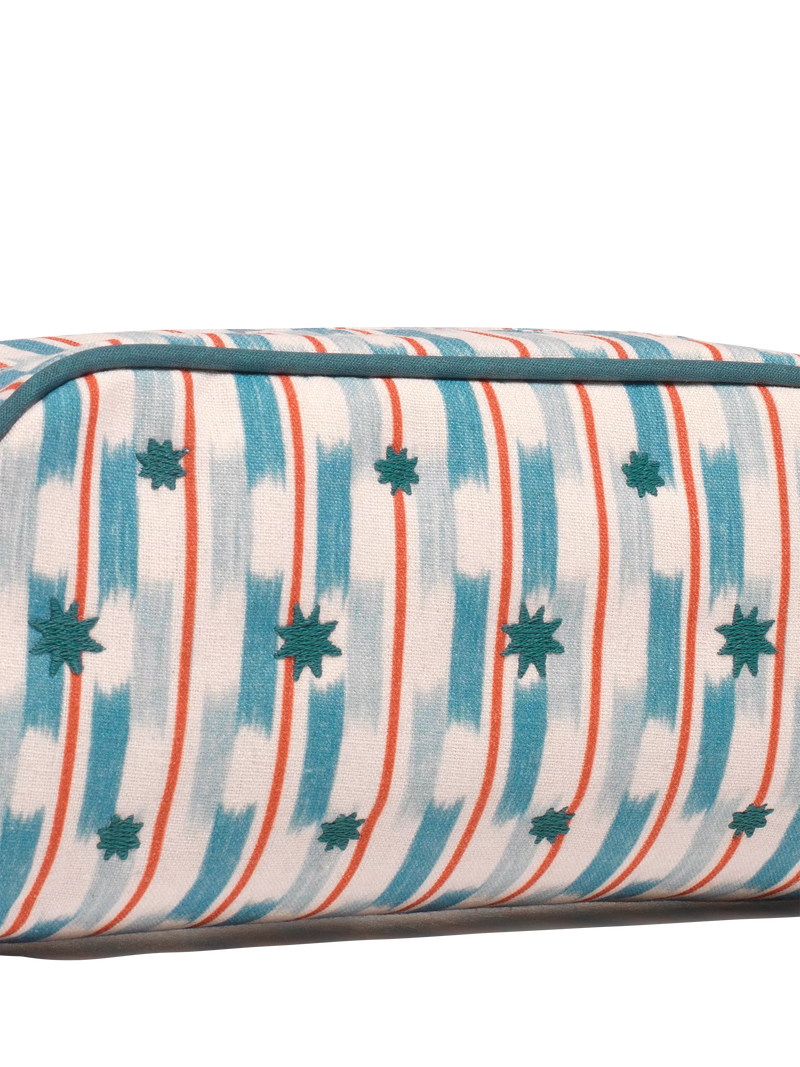Papier cross stitch pencil case blue (British brand)