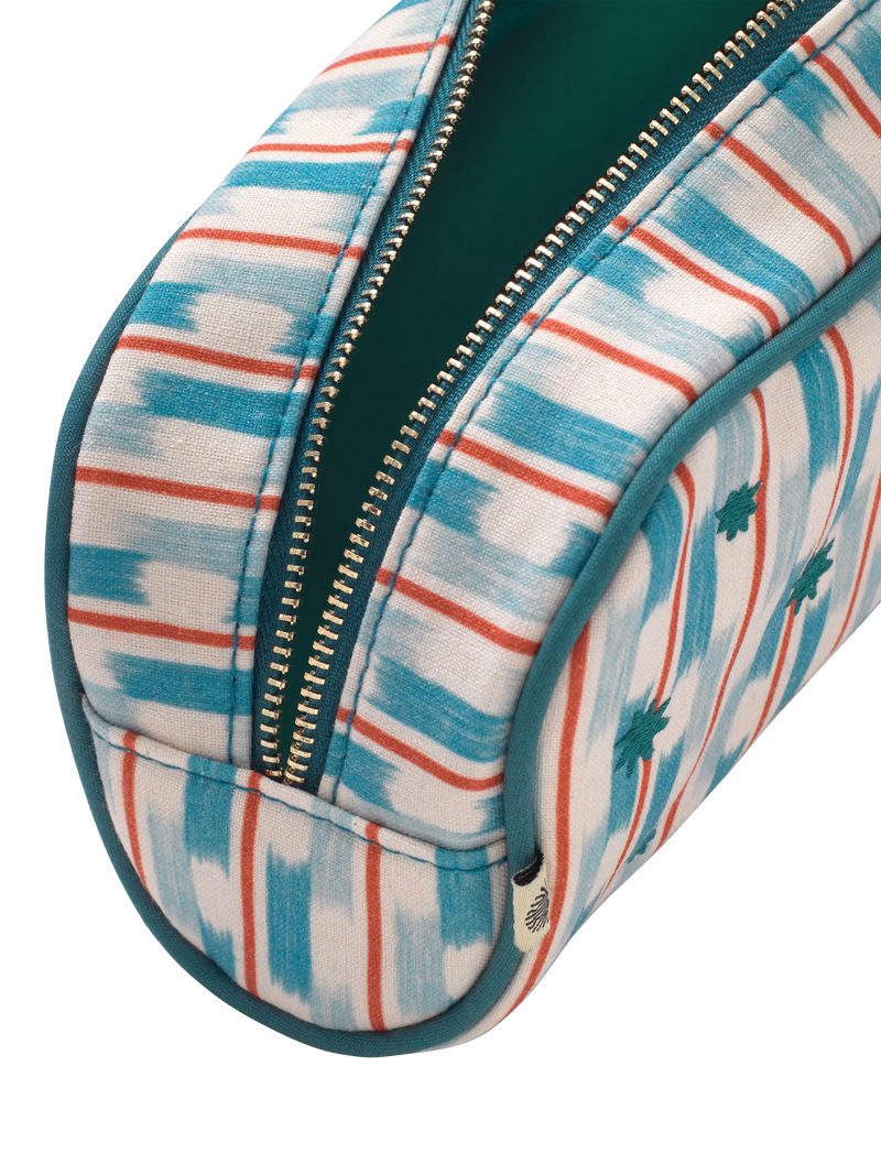 Papier cross stitch pencil case blue (British brand)