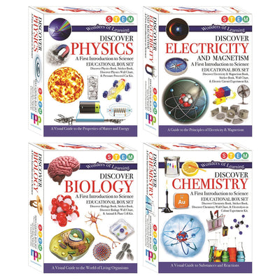 Costco UK Discover STEM Box - 4 Options: Chemistry, Biology, Electricity & Magnetism, Physics (Ages 8+)- Buy online at McGrocer