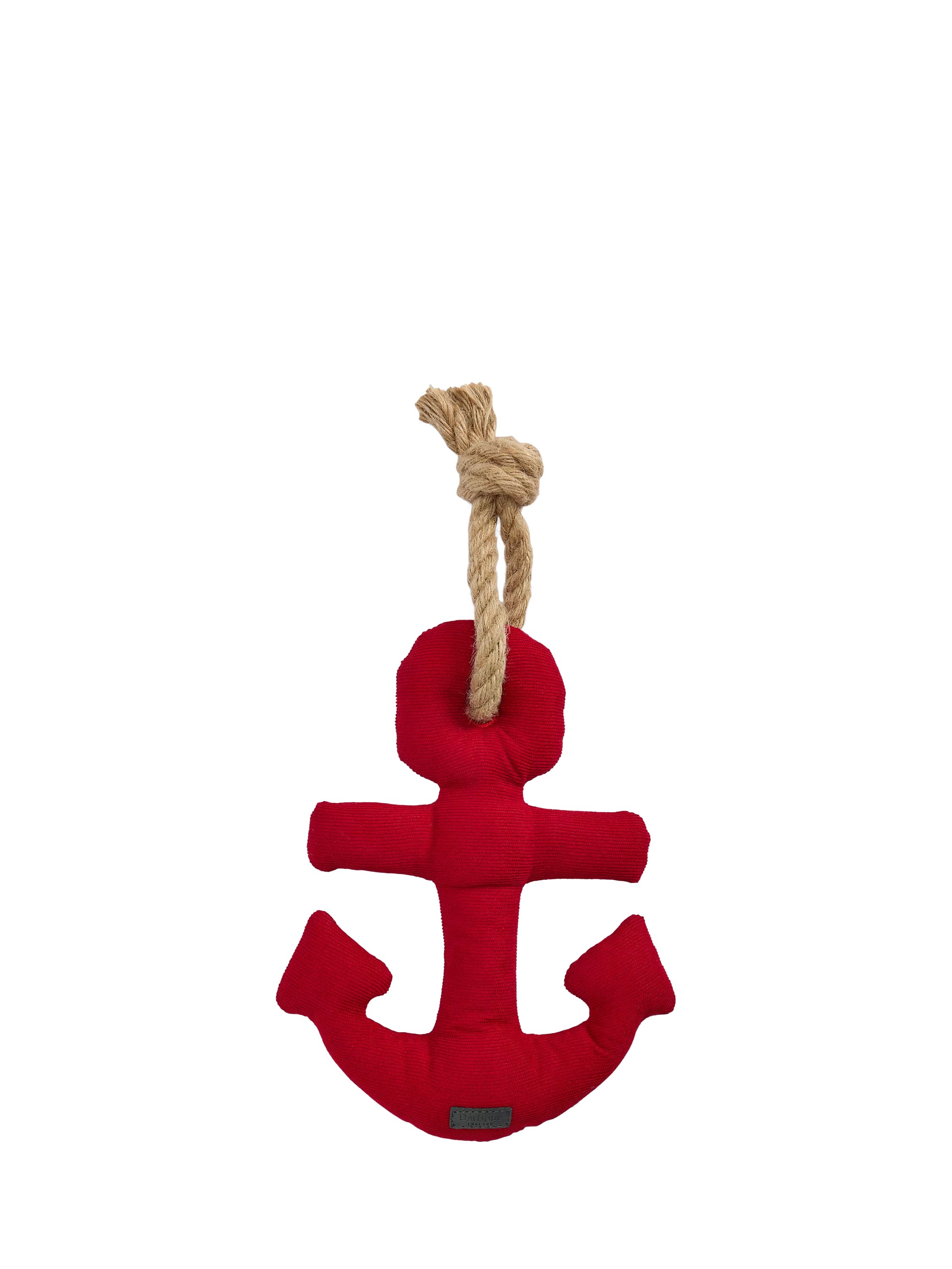 Barbour anchor squeaky dog toy red polyester, UK version