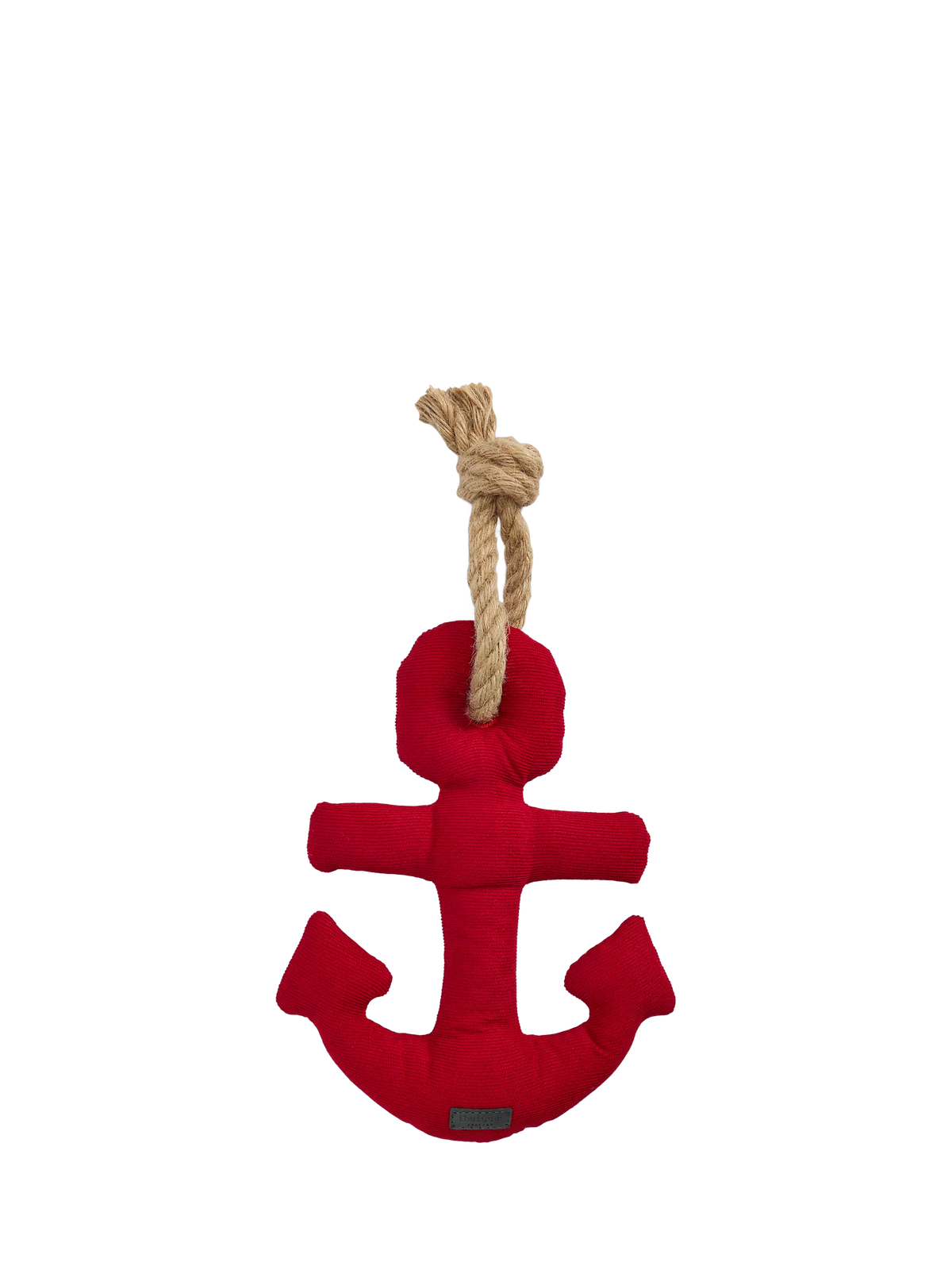 Barbour anchor squeaky dog toy red polyester, UK version