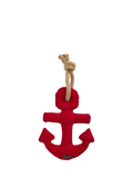 Barbour anchor squeaky dog toy red polyester, UK version