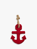 Barbour anchor squeaky dog toy red polyester, UK version