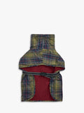 Barbour Tartan dog drying robe with cotton lining (British brand)