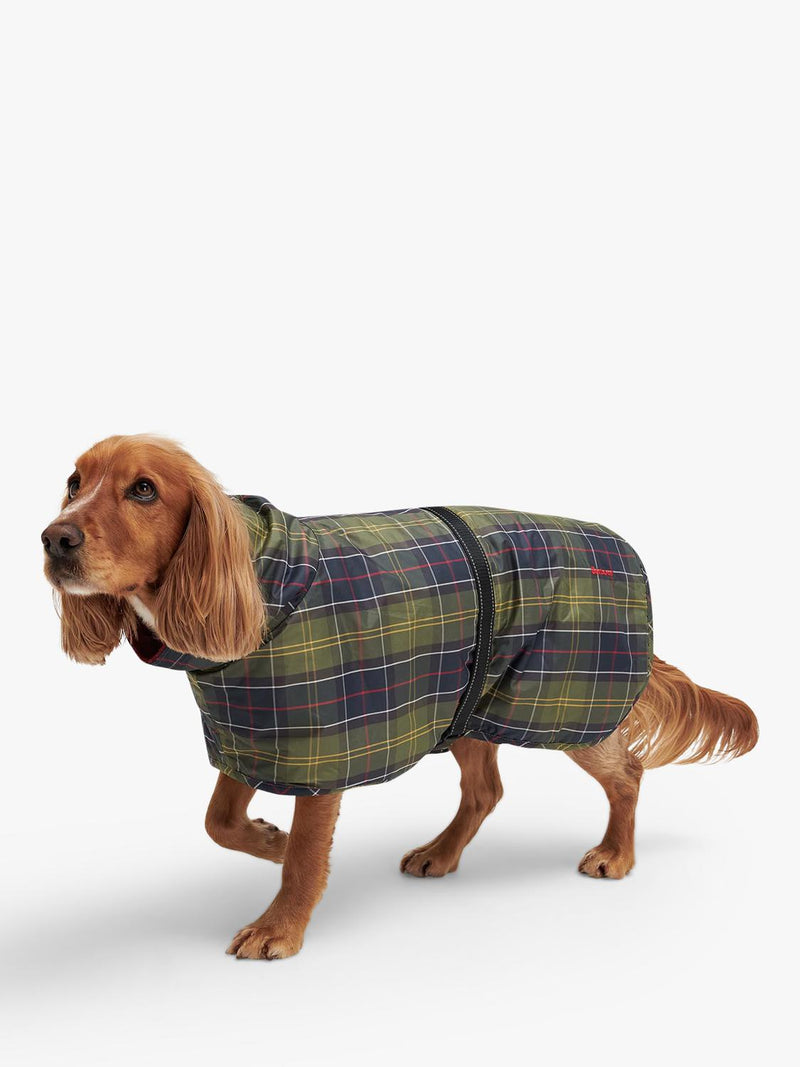 Barbour Tartan dog drying robe with cotton lining (British brand)