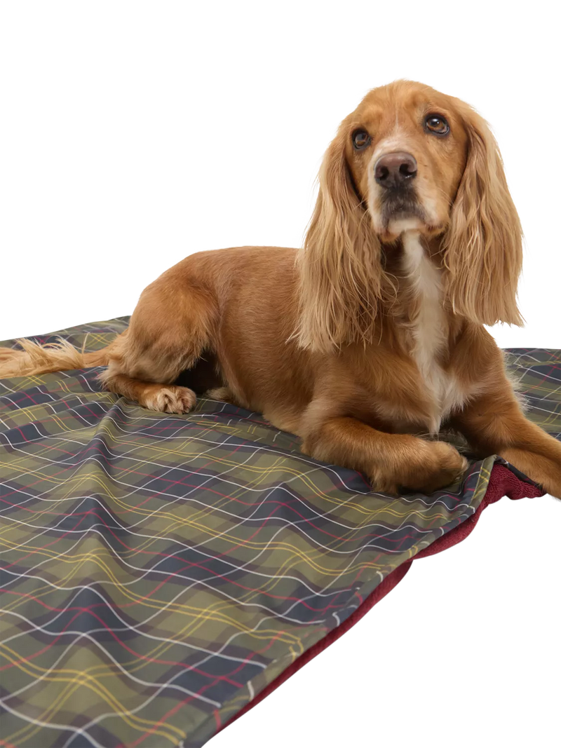 Barbour tartan dog towel blanket 100x120cm - British product
