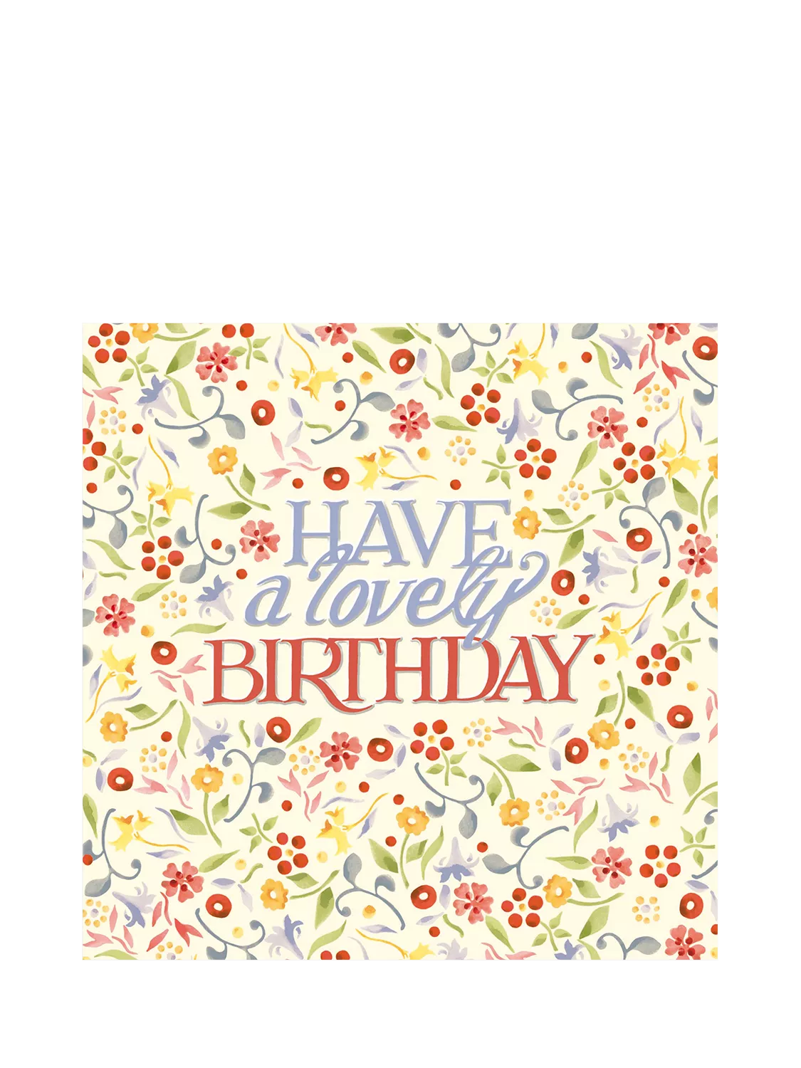 Emma Bridgewater Ditsy Floral birthday card (British brand)