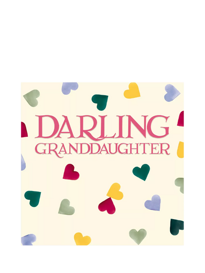 John Lewis Emma Bridgewater Hearts Granddaughter Birthday Card- Buy online at McGrocer