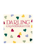 Emma Bridgewater Hearts Granddaughter Birthday Card (British brand)