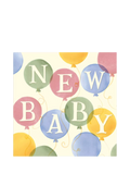 Emma Bridgewater balloons new baby card, UK version