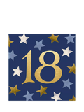 Emma Bridgewater Stars On Blue 18th birthday card - British product