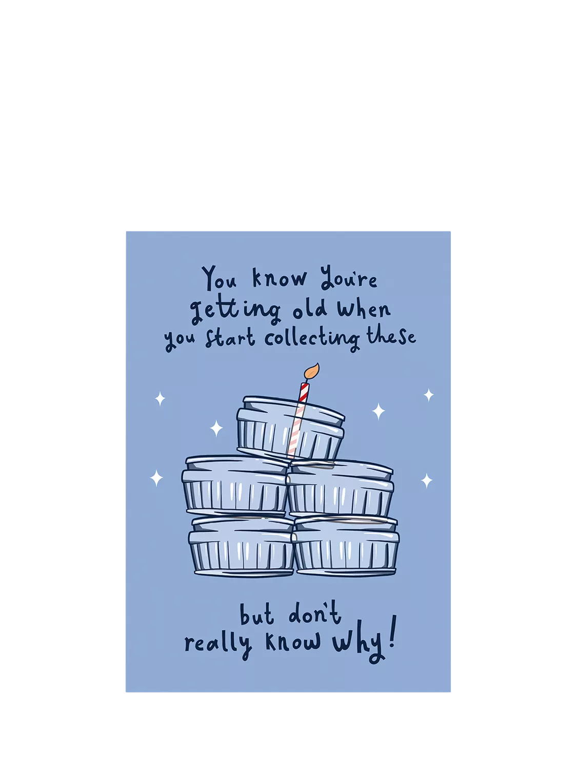 Running With Scissors ramekin dishes greeting card - British product