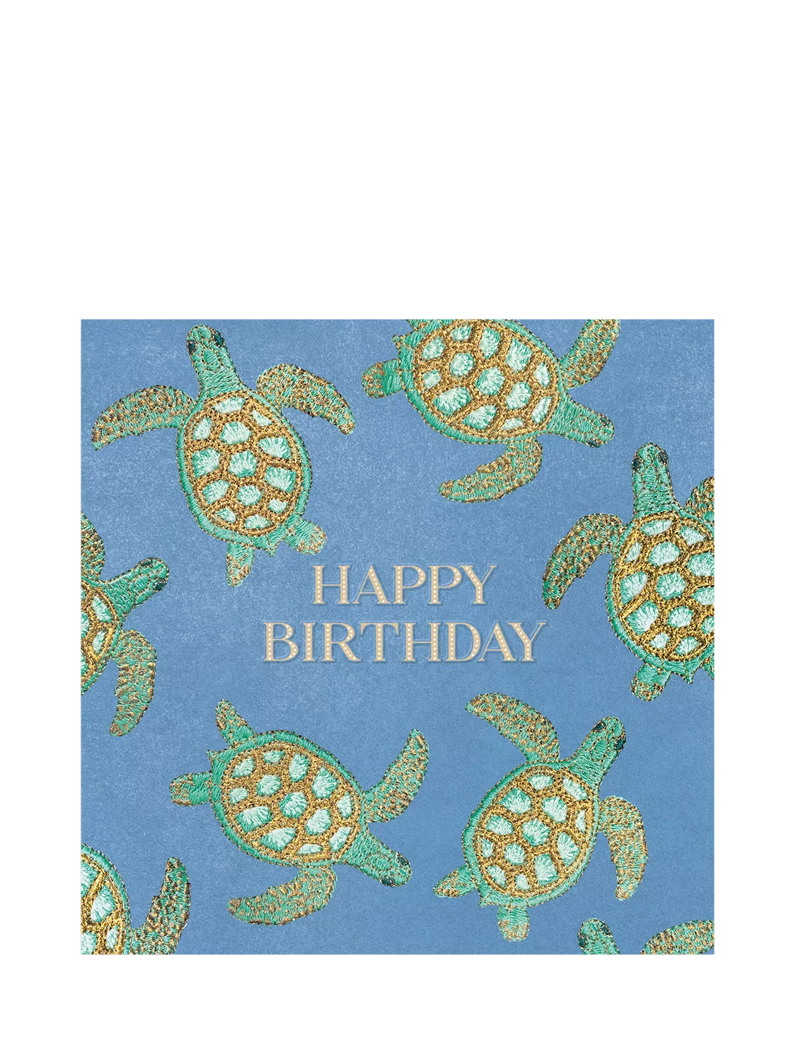 Elizabeth Scarlett turtles birthday card - British product