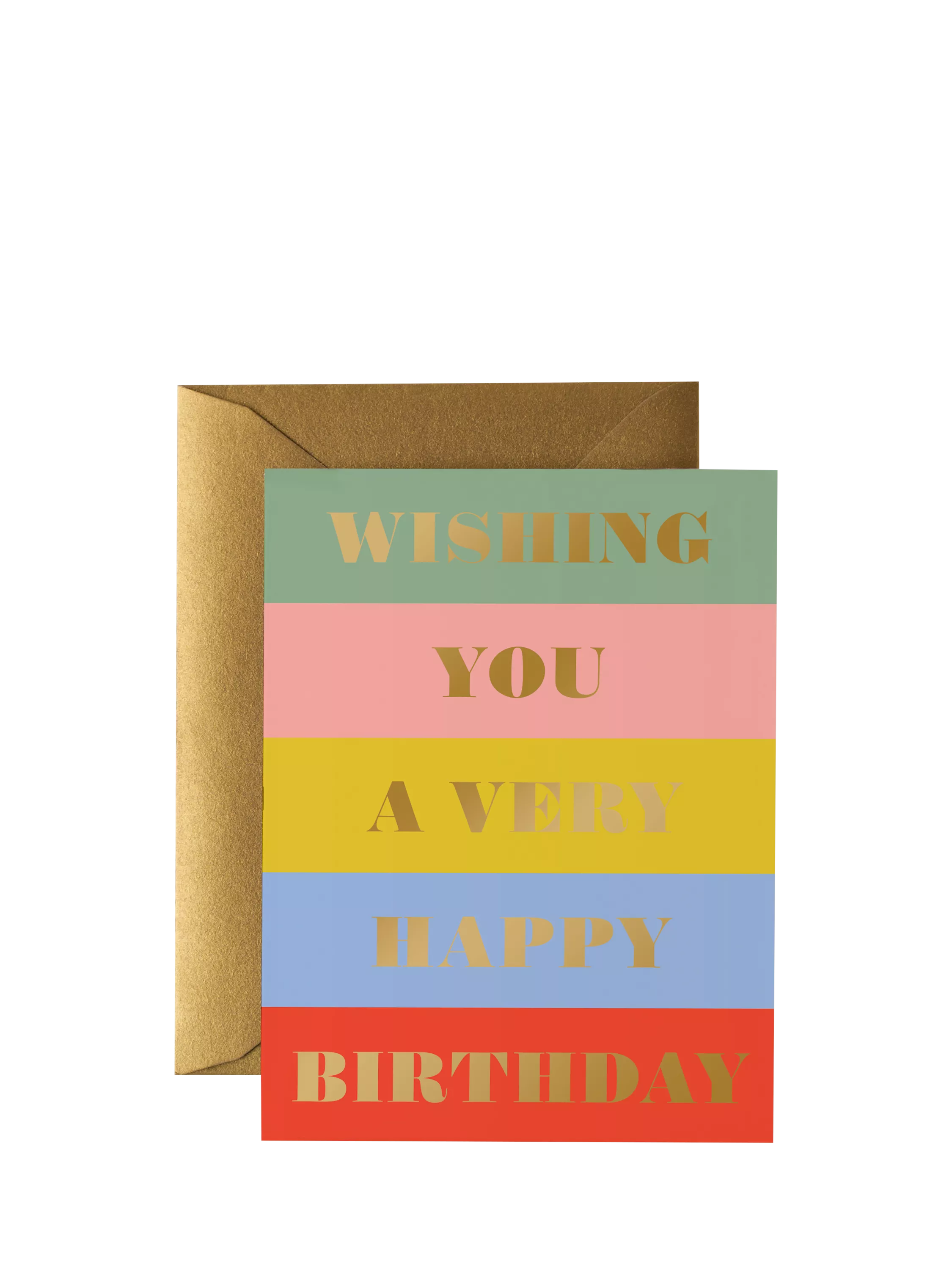 Rifle Paper Co. Stripes birthday card - British product