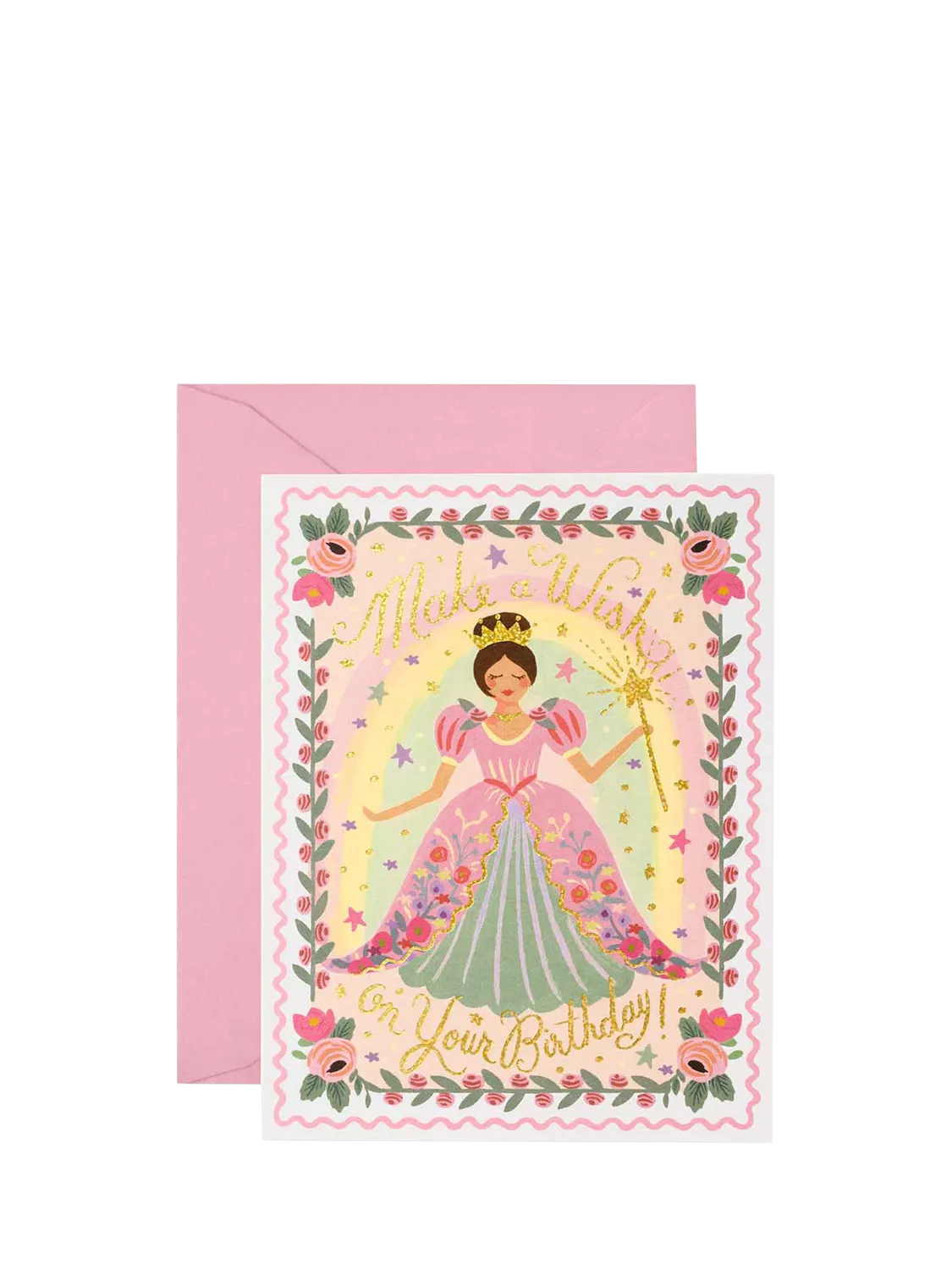 Rifle Paper Co Princess Wish birthday card, UK version