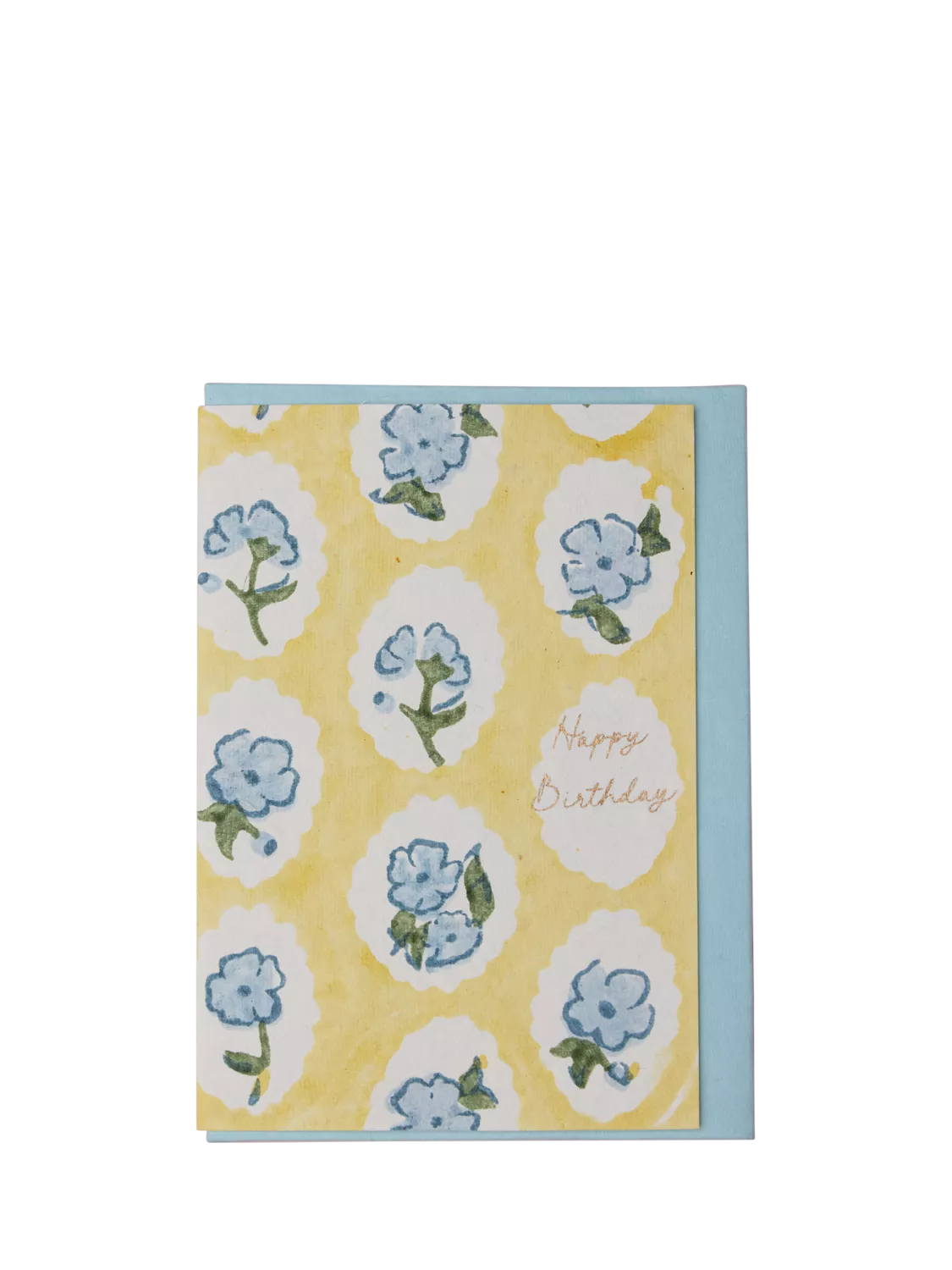 Paper Mirchi scallop tiles birthday card, imported from the UK
