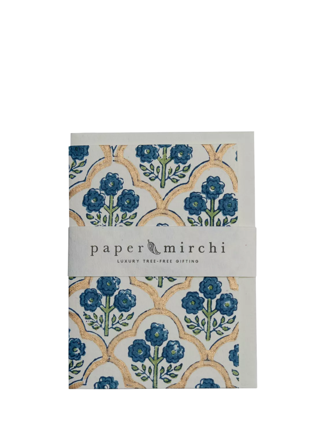 Paper Mirchi Trellis blank greeting card with envelope, imported from the UK