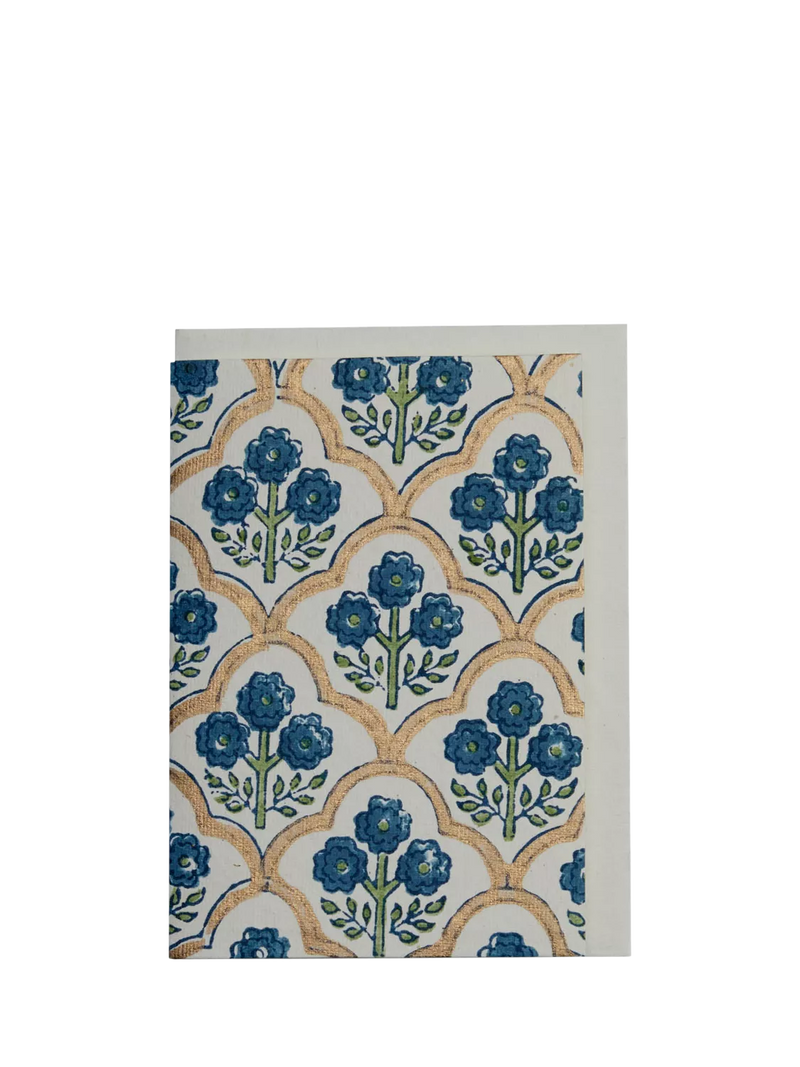 Paper Mirchi Trellis blank greeting card with envelope, imported from the UK
