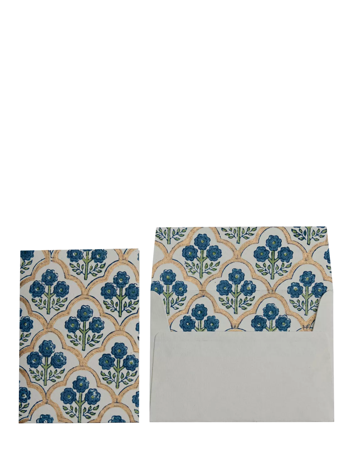 Paper Mirchi Trellis blank greeting card with envelope, imported from the UK