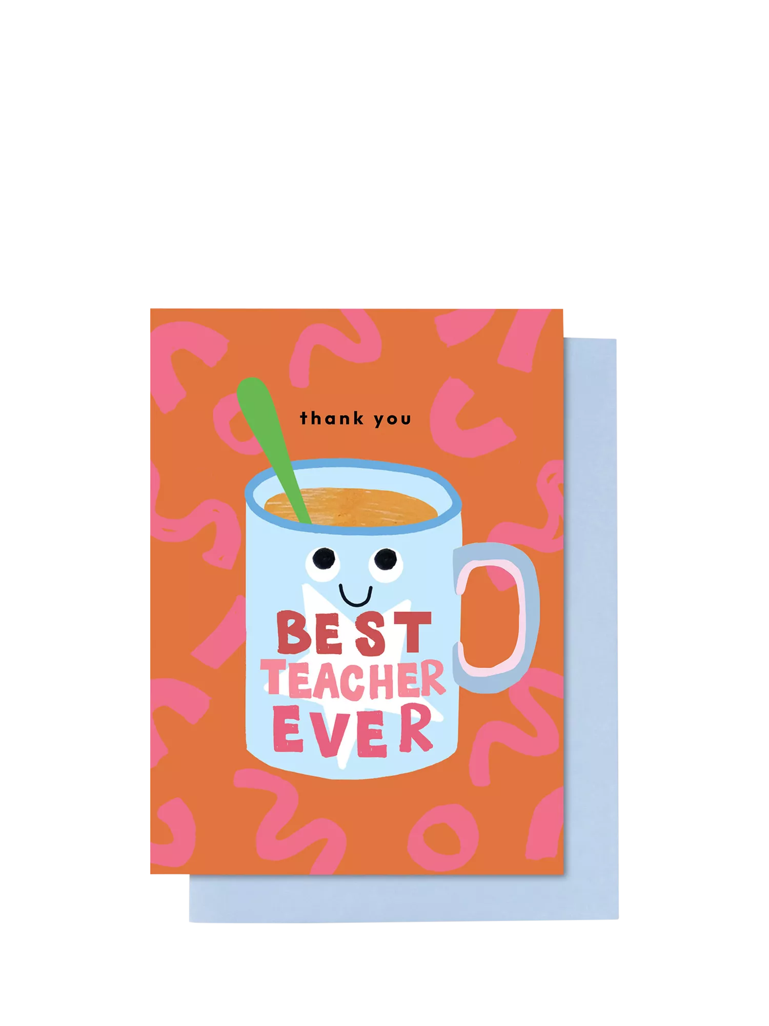 Stop the Clock Design best teacher mug greeting card, imported from the UK