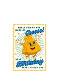Art File Cheese Face birthday card 175x125mm, UK version