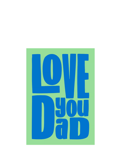 John Lewis Art File Love You Dad Birthday Card- Buy online at McGrocer