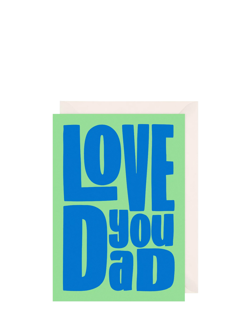 Art File Love You Dad birthday card, imported from the UK