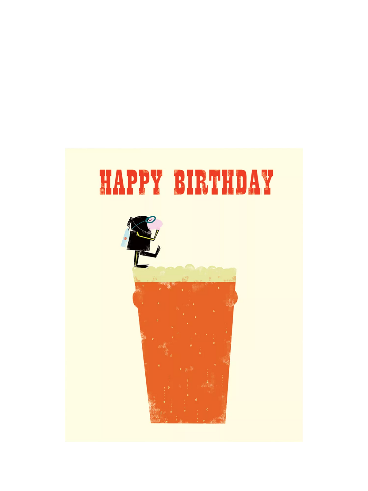 Art File pint of beer birthday card (British brand)