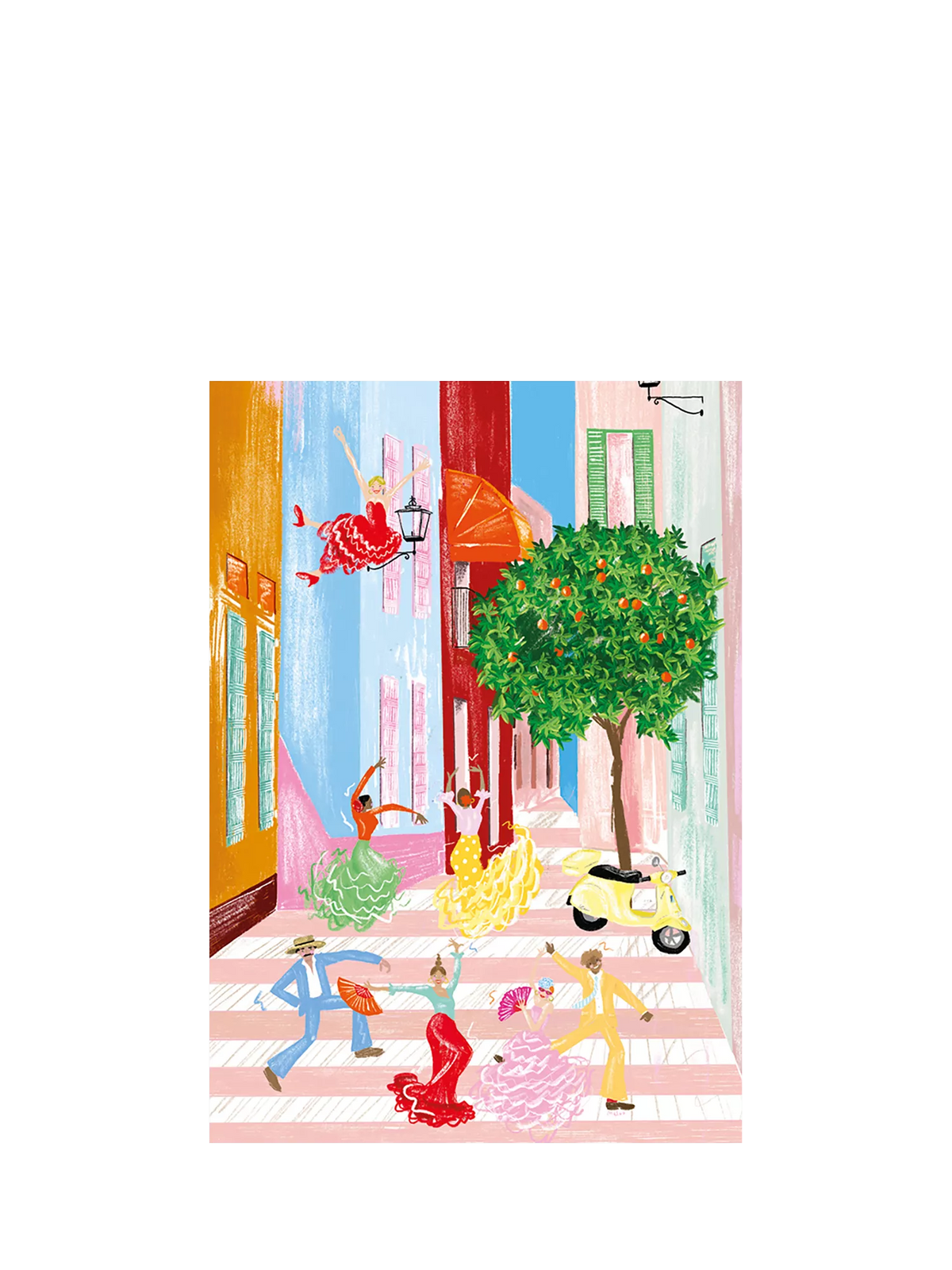 Art File Street Dancing greeting card 155x110mm, UK version