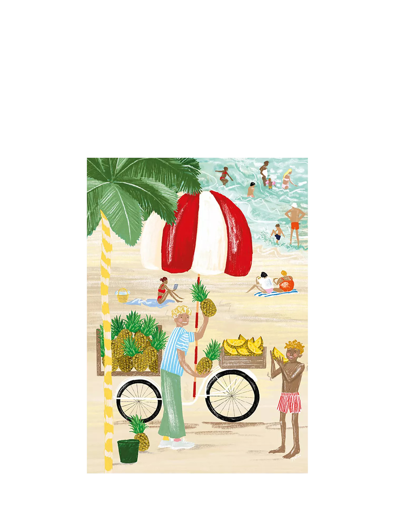 Art File Watermelon Seller greeting card - British product