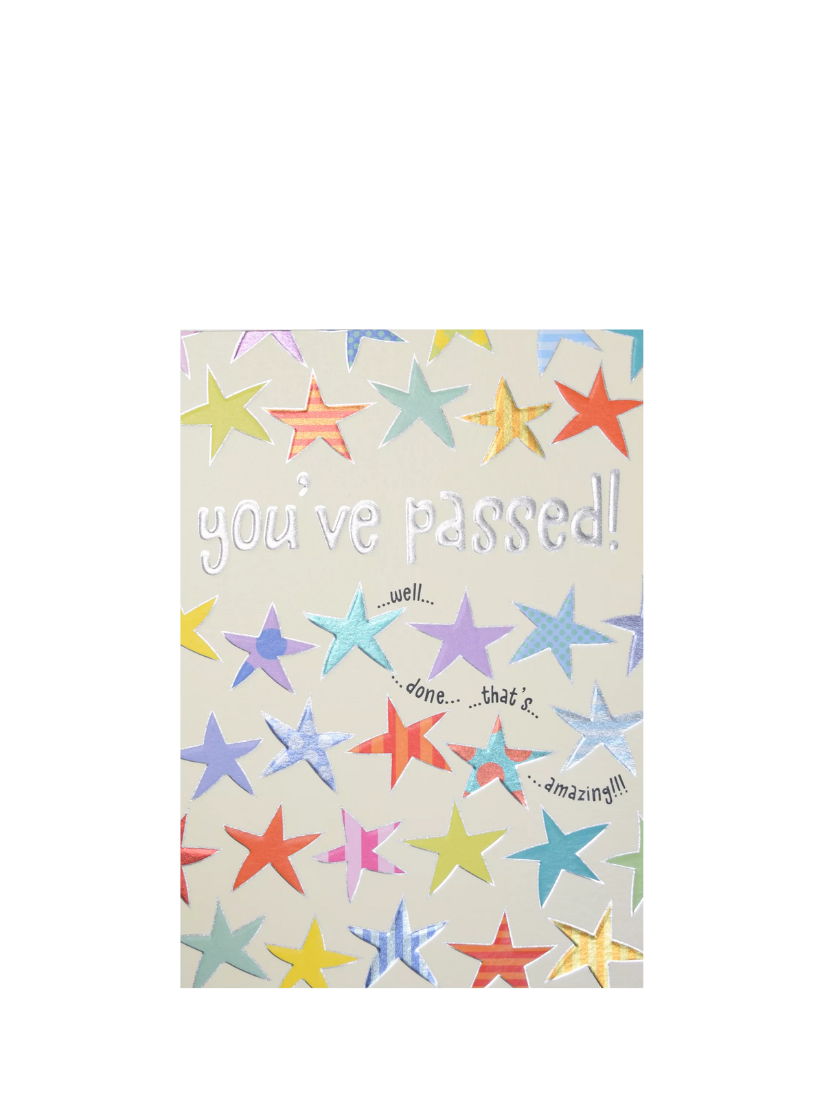 Wendy Jones Blackett exam results greeting card blank inside (British brand)