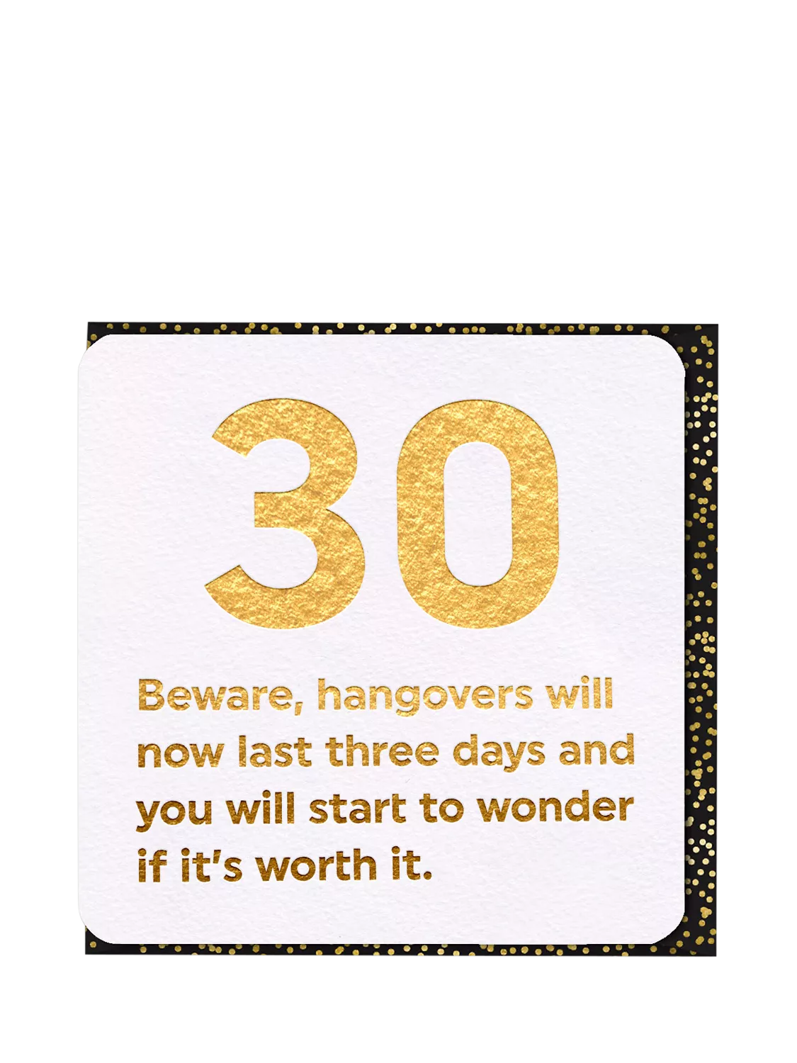Brainbox Candy 30th Birthday Card blank inside - British product