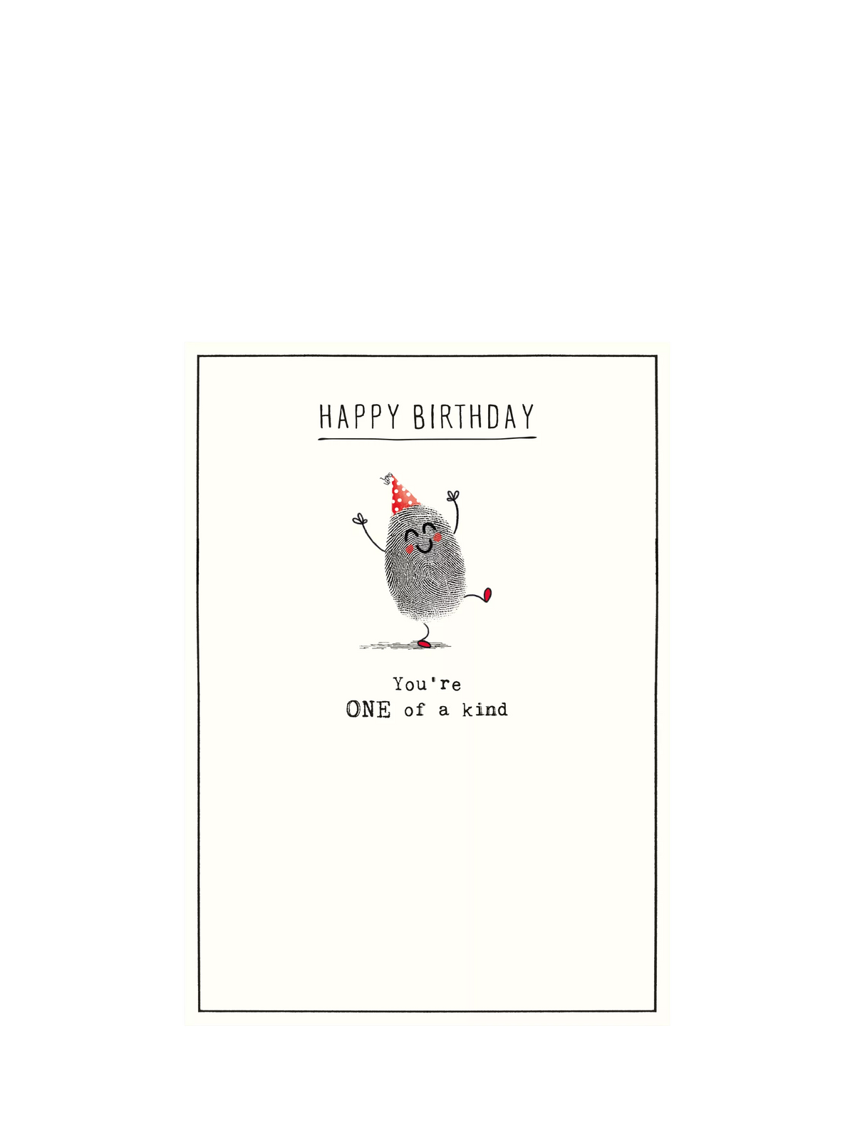 Pigment birthday card Happy Birthday message with brown envelope - British product