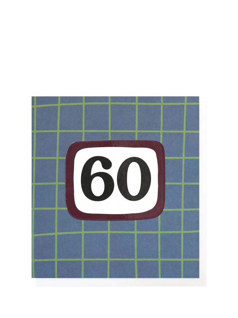 Caroline Gardner 60th birthday card, UK version