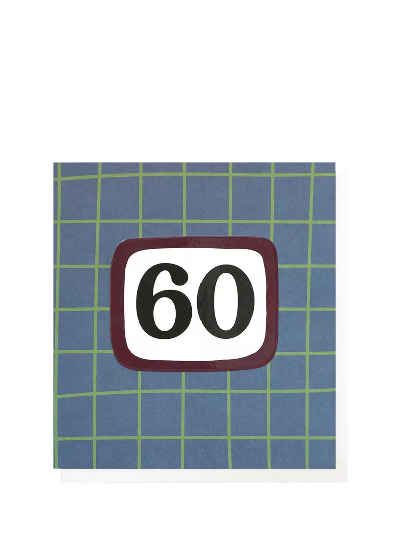 Caroline Gardner 60th birthday card, UK version