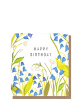Caroline Gardner Bluebells Birthday Card with envelope (British brand)