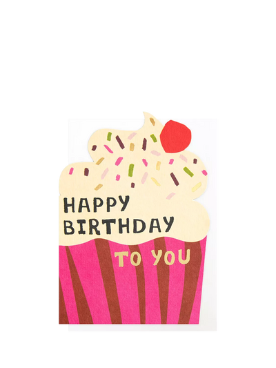 John Lewis Caroline Gardner Cupcake Sprinkles Birthday Card- Buy online at McGrocer